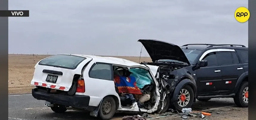 Ica: accidente de tránsito en la Panamericana Sur deja cinco fallecidos