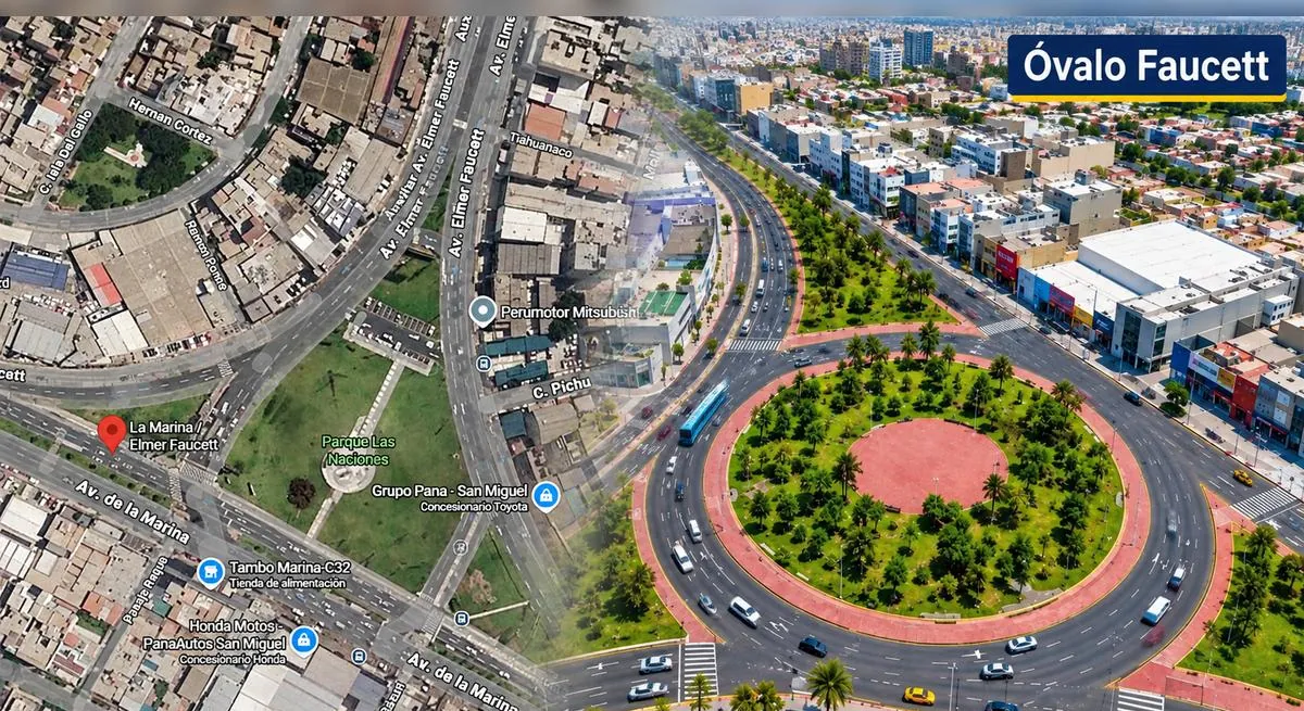 Inician desvíos en cruce de Faucett y La Marina: cerrarán tramos por construcción de nuevo óvalo durante 180 días
