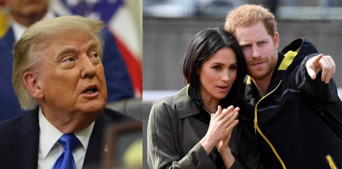 Donald Trump dice que si él fuera la familia real británica no acogería a Enrique y Meghan
