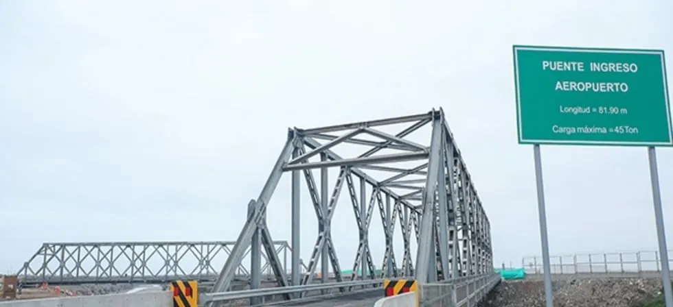 ‘El Niño’ fuerte: Alertan posible riesgo de colapso de puentes para acceso a aeropuerto
