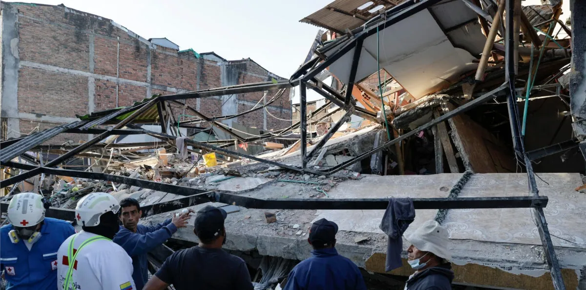 Sube a 169 el número de muertos y a 668 el de heridos por el terremoto en Colombia