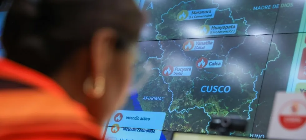 Indeci reporta 7 nuevos incendios forestales en Ayacucho, Huancavelica, Cusco, Pasco y San Martín