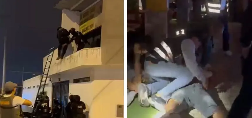 VMT: PNP interviene inmueble conocido como ‘La Casa Blanca’ y detiene a 13 personas, entre ellas dos menores