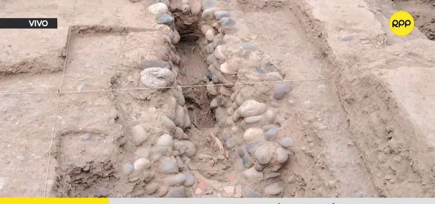 Miraflores: hallan restos humanos de hace más de 1 300 años asociados a un antiguo canal ceremonial en la Huaca Pucllana