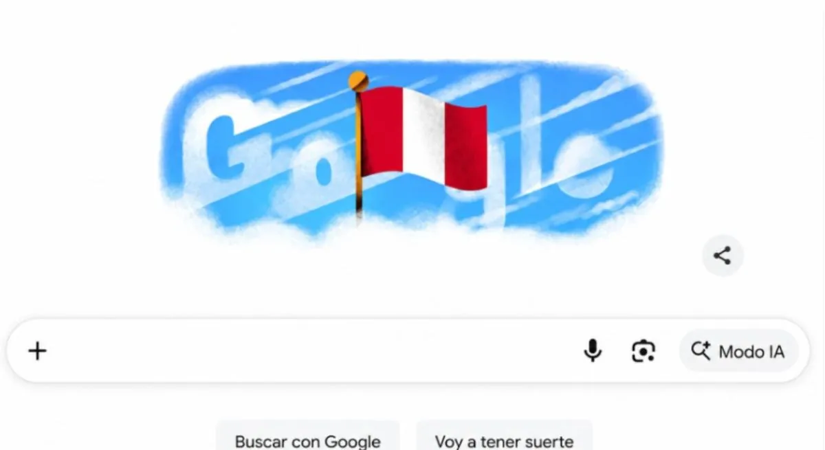 Google dedica animación especial al Perú por su 205.° aniversario de la Independencia Nacional este 28 de julio