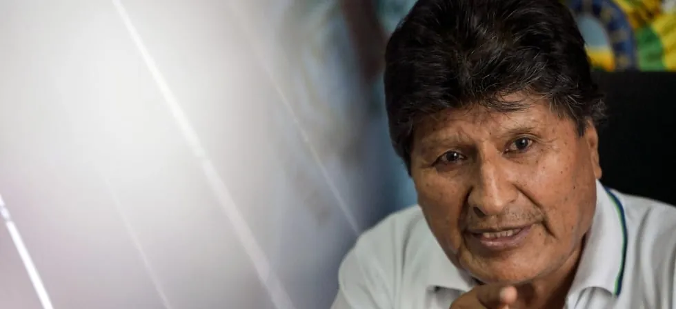 Morales dice que no le intimida la orden de captura en su contra por protestas en Bolivia