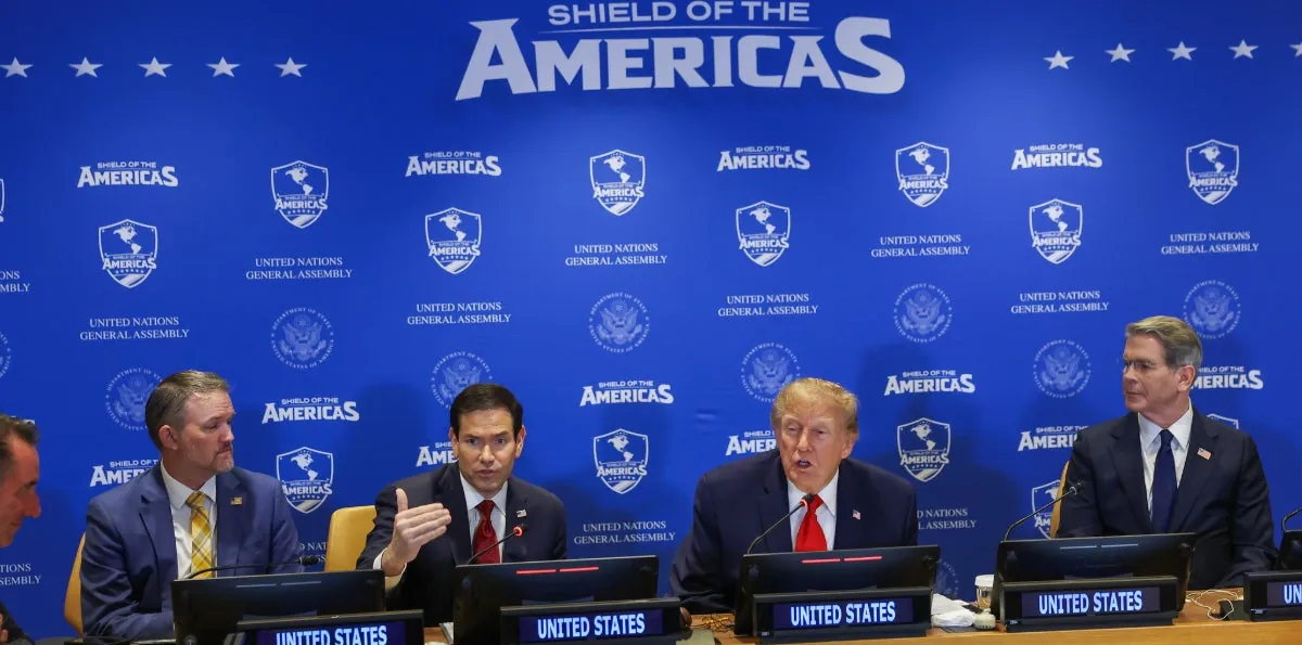 Trump en reunión con aliados del 'Escudo de las Américas': "Si no pueden [con bandas criminales], lo haremos por ustedes"
