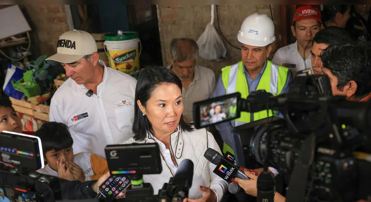 Keiko Fujimori responsabiliza a Sedapal y anuncia reestructuración tras fallas en desagüe de Villa El Salvador