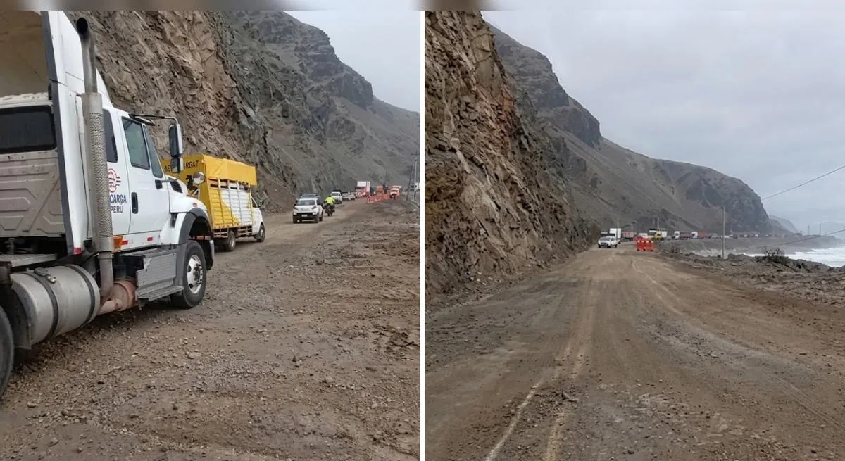 Paso restringido entre Atico y Ocoña: deslizamiento de tierra interrumpió el tránsito en la Panamericana Sur