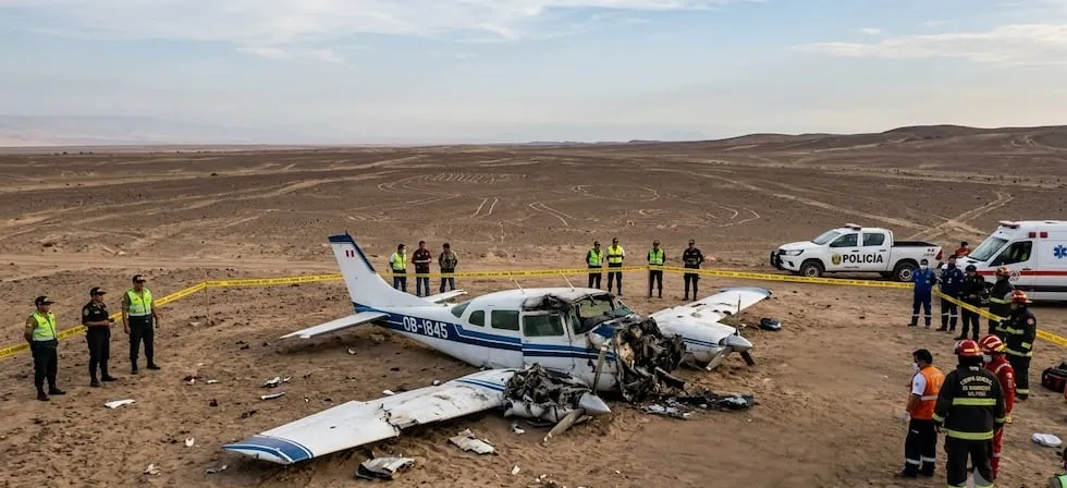 Accidente aéreo: confirman 13 fallecidos tras caída de avioneta que sobrevolaba Líneas de Nasca
